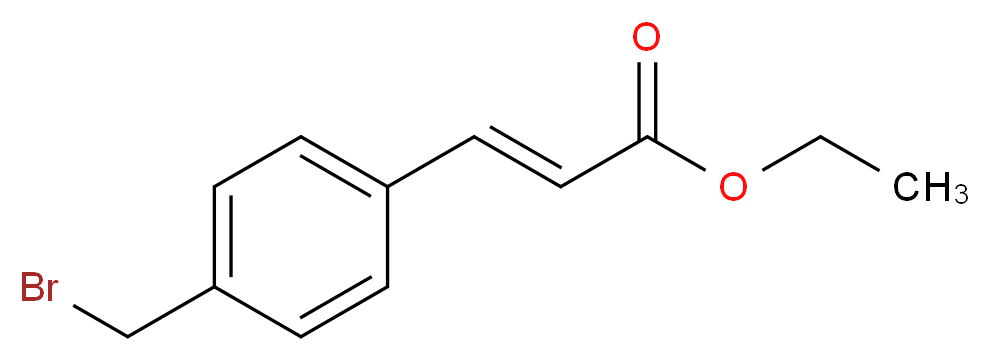 Ethyl 4-Bromomethylcinnamate_分子结构_CAS_60682-98-6)