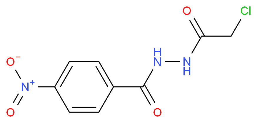 N'-(2-chloroacetyl)-4-nitrobenzohydrazide_分子结构_CAS_50677-28-6