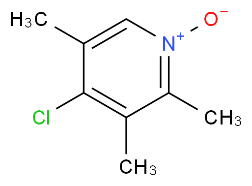 4-chloro-2,3,5-trimethylpyridinium-1-olate_分子结构_CAS_109371-20-2)