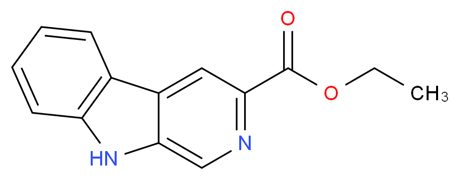 β-咔啉-3-羧酸乙酯_分子结构_CAS_74214-62-3)
