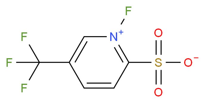 1-fluoro-5-(trifluoromethyl)pyridin-1-ium-2-sulfonate_分子结构_CAS_147541-08-0