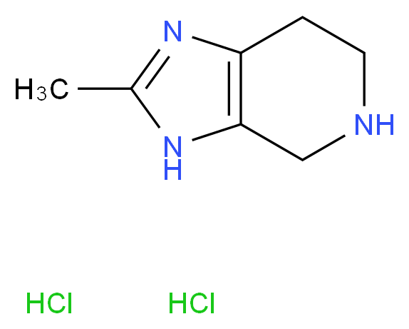2-methyl-3H,4H,5H,6H,7H-imidazo[4,5-c]pyridine dihydrochloride_分子结构_CAS_485402-39-9