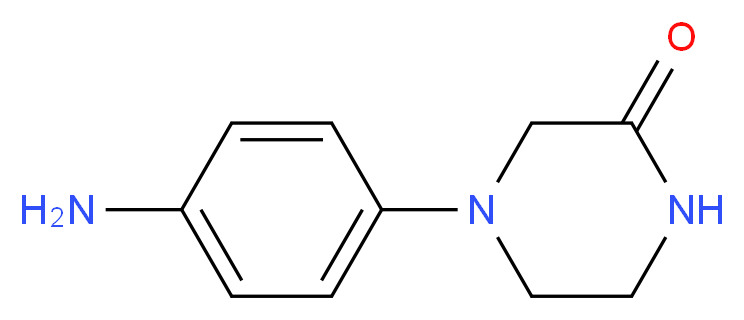 4-(4-Aminophenyl)piperazin-2-one_分子结构_CAS_)