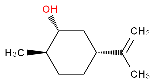 (-)-二氢香芹醇_分子结构_CAS_20549-47-7)