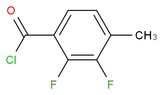 2,3-二氟-4-甲基苯甲酰氯_分子结构_CAS_261763-38-6)