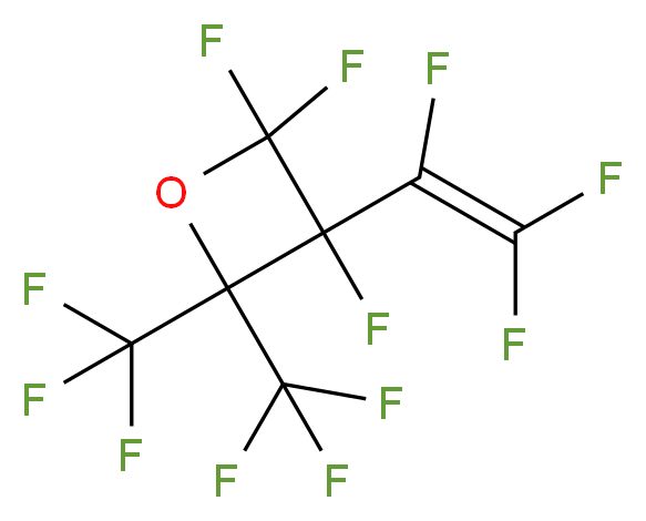 2,2,3-trifluoro-3-(trifluoroethenyl)-4,4-bis(trifluoromethyl)oxetane_分子结构_CAS_400629-07-4