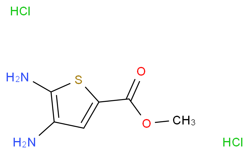 methyl 4,5-diaminothiophene-2-carboxylate dihydrochloride_分子结构_CAS_934537-52-7