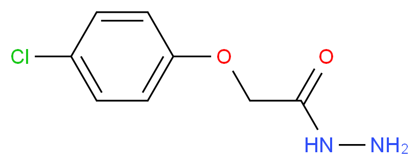 2-(4-chlorophenoxy)acetohydrazide_分子结构_CAS_2381-75-1