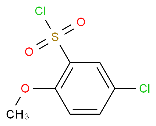 5-氯-2-甲氧基苯磺酰氯_分子结构_CAS_22952-32-5)