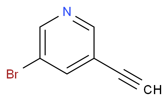 3-bromo-5-ethynylpyridine_分子结构_CAS_866683-52-5