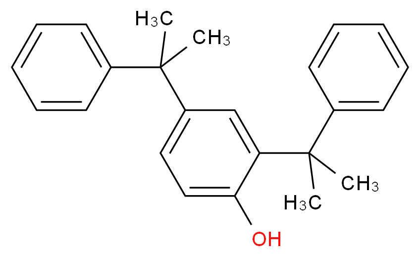 2,4-bis(2-phenylpropan-2-yl)phenol_分子结构_CAS_2772-45-4