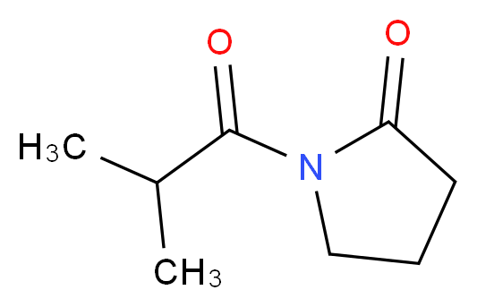 1-(2-methylpropanoyl)pyrrolidin-2-one_分子结构_CAS_92475-82-6