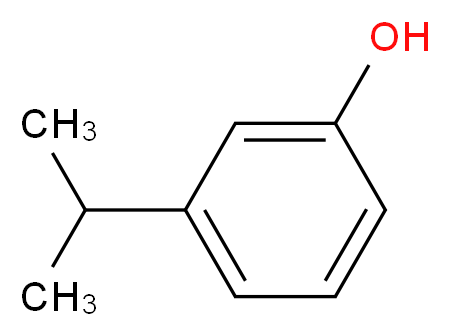 3-(propan-2-yl)phenol_分子结构_CAS_618-45-1