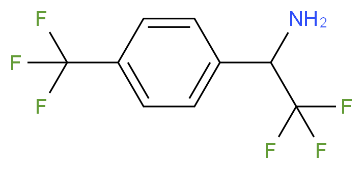 2,2,2-TRIFLUORO-1-(4-TRIFLUOROMETHYLPHENYL)ETHYLAMINE_分子结构_CAS_158388-49-9)