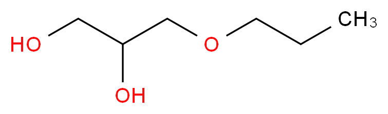 3-Propoxypropane-1,2-diol_分子结构_CAS_61940-71-4)