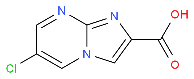 6-chloroimidazo[1,2-a]pyrimidine-2-carboxylic acid_分子结构_CAS_1020038-60-1)