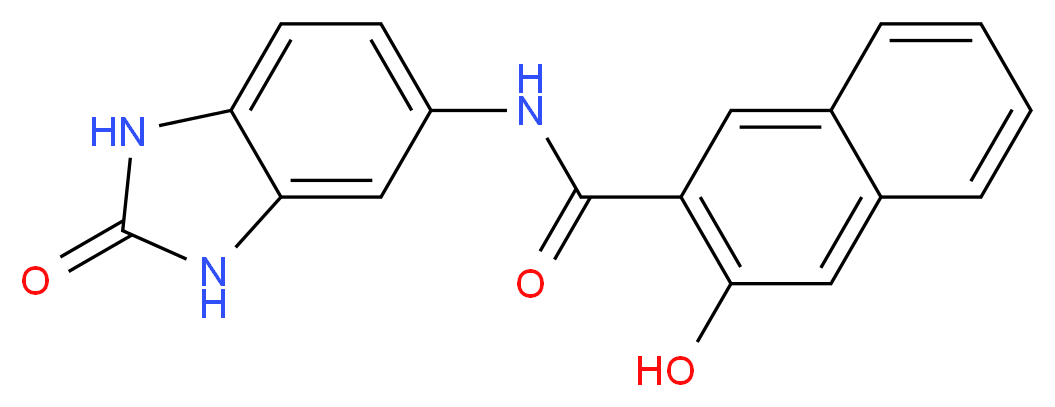 3-hydroxy-N-(2-oxo-2,3-dihydro-1H-1,3-benzodiazol-5-yl)naphthalene-2-carboxamide_分子结构_CAS_26848-40-8