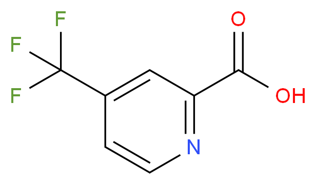 4-(Trifluoromethyl)-2-pyridinecarboxylic acid_分子结构_CAS_588702-62-9)