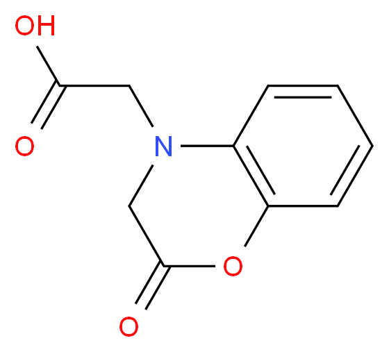 (2-Oxo-2,3-dihydro-benzo[1,4]oxazin-4-yl)-acetic acid_分子结构_CAS_)