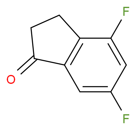 4,6-difluoro-2,3-dihydro-1H-inden-1-one_分子结构_CAS_)