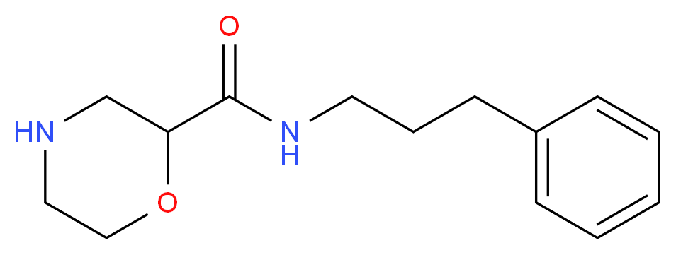 N-(3-phenylpropyl)morpholine-2-carboxamide_分子结构_CAS_)