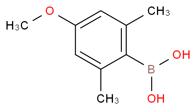 4-Methoxy-2,6-dimethylphenylboronic acid_分子结构_CAS_361543-99-9)