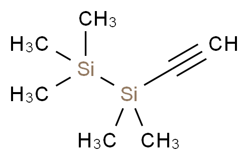 1-ethynyl-1,1,2,2,2-pentamethyldisilane_分子结构_CAS_63247-94-9