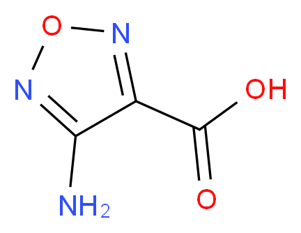 4-Amino-1,2,5-oxadiazole-3-carboxylic acid_分子结构_CAS_78350-50-2)