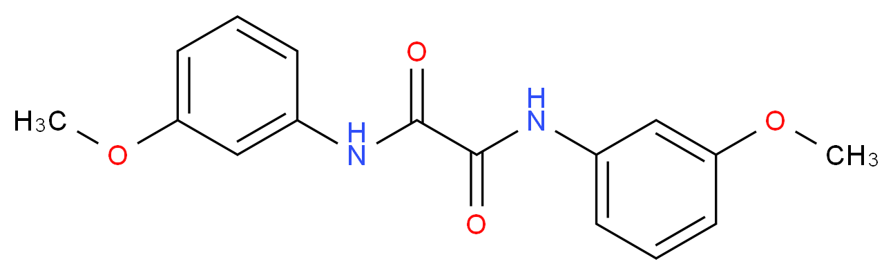 N,N'-bis(3-methoxyphenyl)ethanediamide_分子结构_CAS_60169-98-4