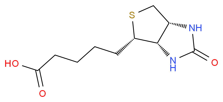 5-[(3aS,4S,6aR)-2-oxo-hexahydro-1H-thieno[3,4-d]imidazolidin-4-yl]pentanoic acid_分子结构_CAS_58-85-5