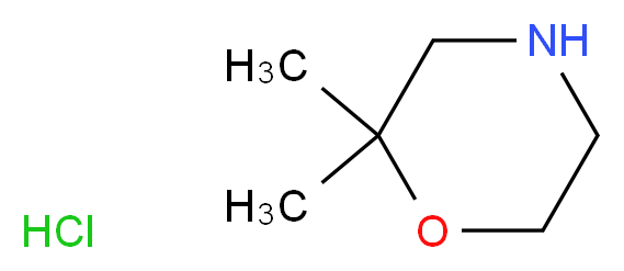 2,2-Dimethylmorpholine hydrochloride_分子结构_CAS_167946-94-3)