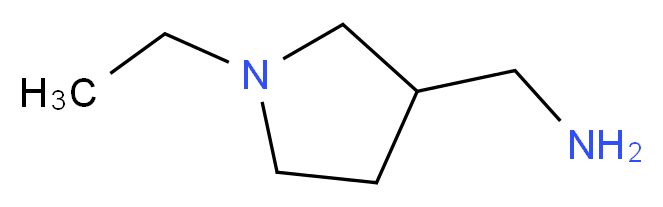 (1-ethylpyrrolidin-3-yl)methanamine_分子结构_CAS_51388-01-3)