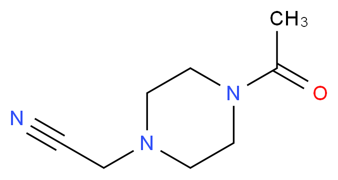 2-(4-acetylpiperazin-1-yl)acetonitrile_分子结构_CAS_280110-88-5