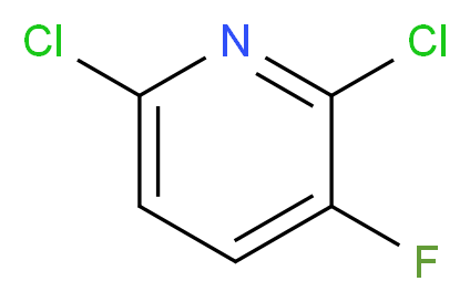 2,6-dichloro-3-fluoropyridine_分子结构_CAS_52208-50-1