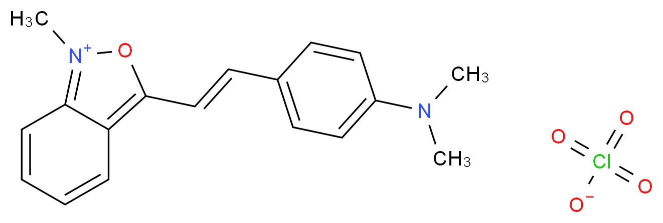 3-[(E)-2-[4-(dimethylamino)phenyl]ethenyl]-1-methyl-2,1-benzoxazol-1-ium perchlorate_分子结构_CAS_64872-13-5