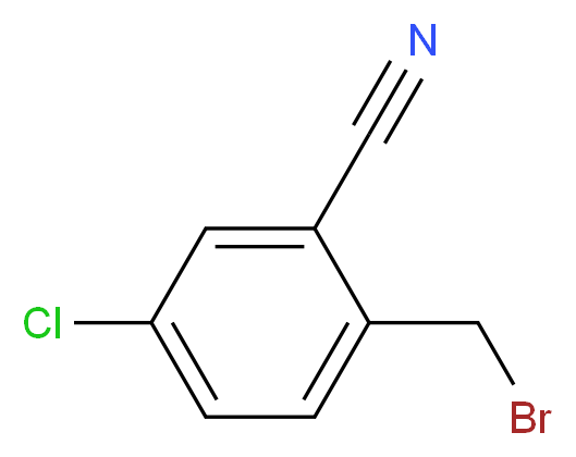 2-(Bromomethyl)-5-chlorobenzonitrile_分子结构_CAS_50712-69-1)