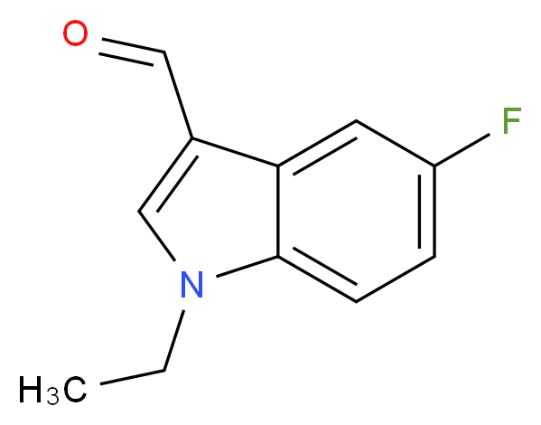 1-Ethyl-5-fluoro-1H-indole-3-carbaldehyde_分子结构_CAS_)