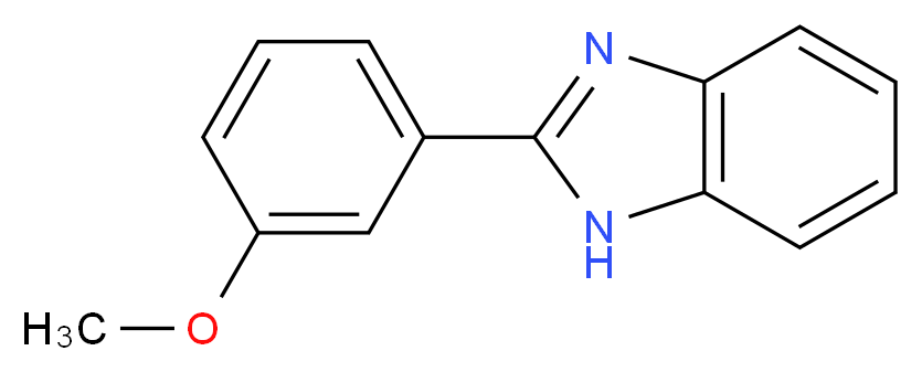 2-(3-methoxyphenyl)-1H-1,3-benzodiazole_分子结构_CAS_36677-36-8)