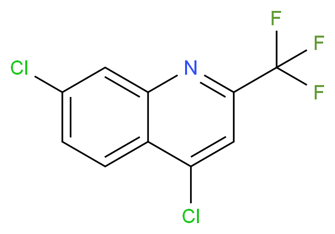 4,7-dichloro-2-(trifluoromethyl)quinoline_分子结构_CAS_702640-95-7