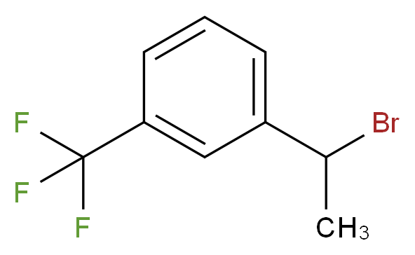 alpha-Methyl-3-(trifluoromethyl)benzyl bromide 97%_分子结构_CAS_59770-96-6)