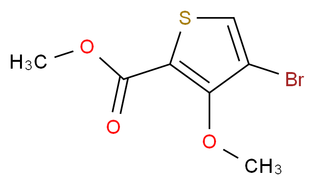 Methyl 4-bromo-3-methoxythiophene-2-carboxylate 98%_分子结构_CAS_110545-67-0)