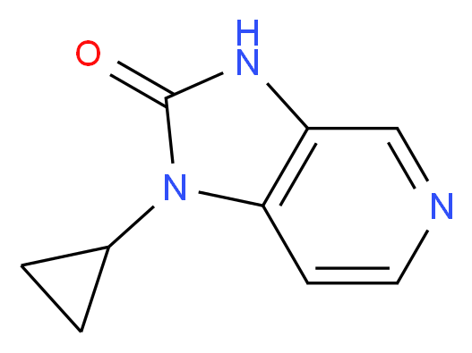 1-Cyclopropyl-1,3-dihydro-2H-imidazo[4,5-c]pyridin-2-one_分子结构_CAS_380605-29-8)