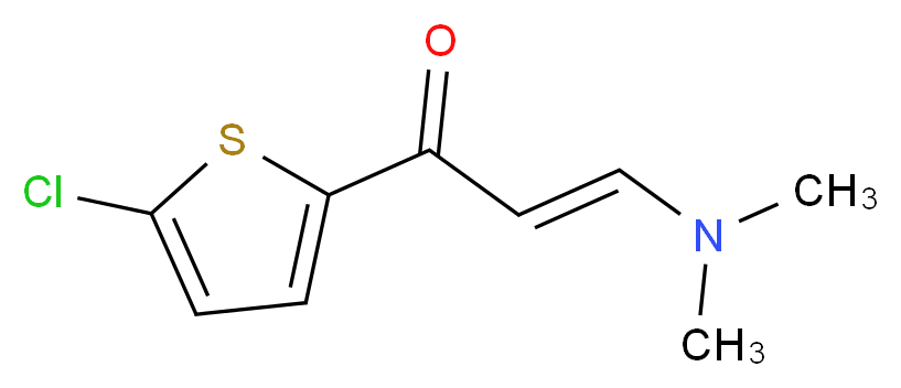 1-(5-Chloro-2-thienyl)-3-(dimethylamino)-2-propen-1-one_分子结构_CAS_)