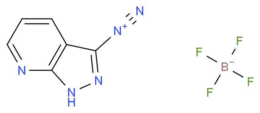 1H-Pyrazolo[3,4-b]pyridine-3-diazonium Tetrafluoroborate(1-)_分子结构_CAS_63682-46-2)