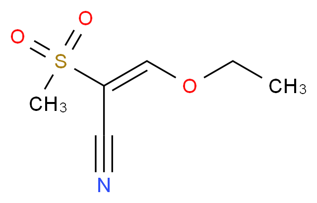 (2E)-3-ethoxy-2-methanesulfonylprop-2-enenitrile_分子结构_CAS_104007-26-3