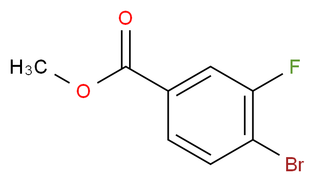 Methyl 4-bromo-3-fluorobenzoate_分子结构_CAS_849758-12-9)