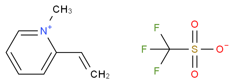 1-methyl-2-vinylpyridinium trifluoromethanesulfonate_分子结构_CAS_)