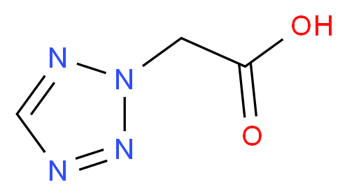 2-(2H-1,2,3,4-tetrazol-2-yl)acetic acid_分子结构_CAS_21743-64-6