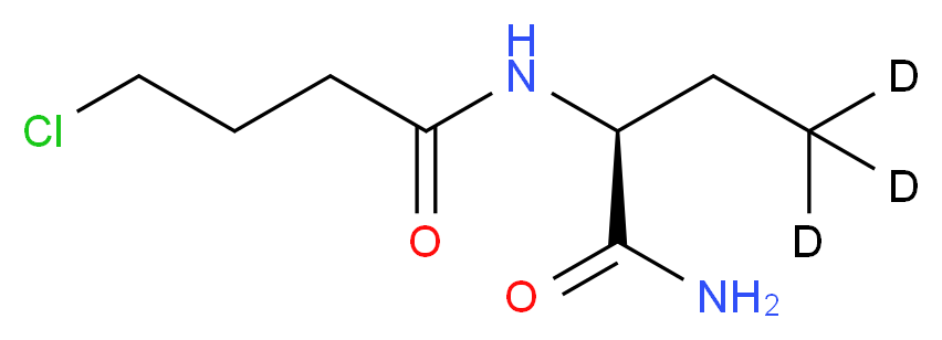 (S)-N-(1-Amino-1-oxobutan-2-yl)-4-chlorobutanamide-d3_分子结构_CAS_)