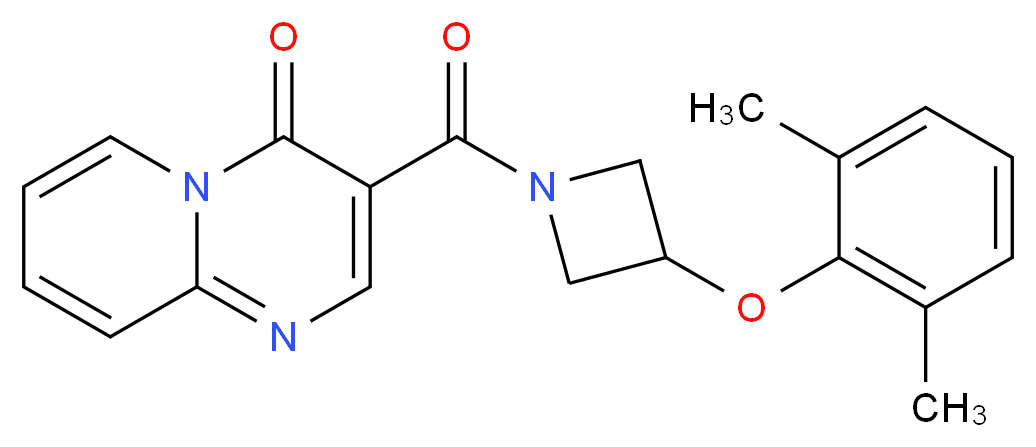3-{[3-(2,6-dimethylphenoxy)azetidin-1-yl]carbonyl}-4H-pyrido[1,2-a]pyrimidin-4-one_分子结构_CAS_)